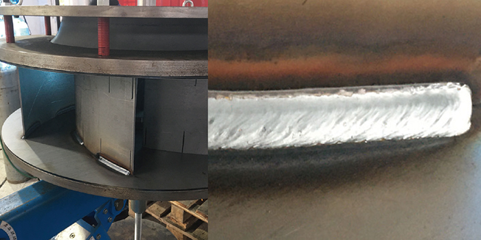 OTC DAIHEN DP-500焊機焊接不銹鋼風機案例，成型美觀